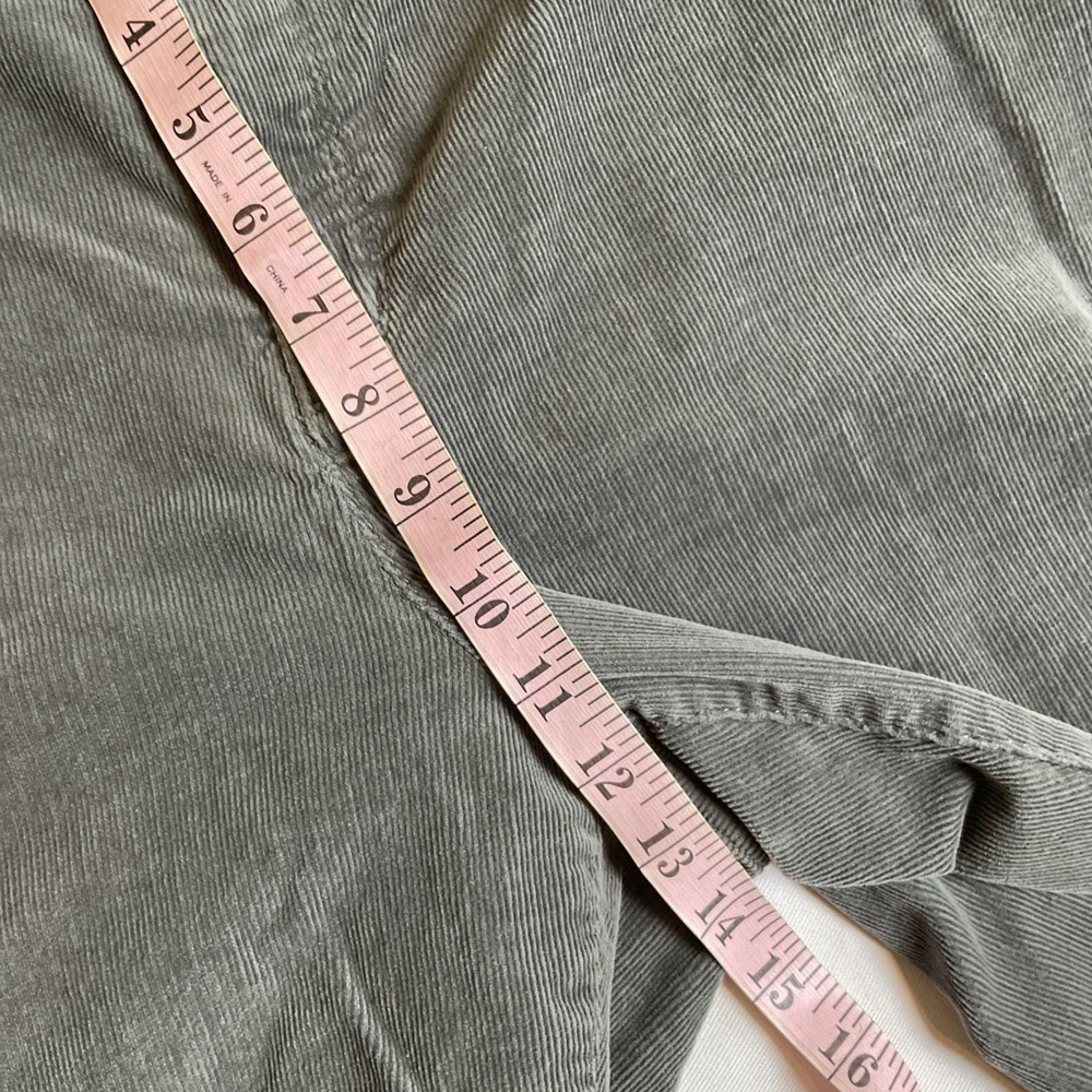 Talbots Gray‎ Fine Wale Corduroy Pants Women's Size 22 Vintage 90s Y2K - Picture 6 of 10